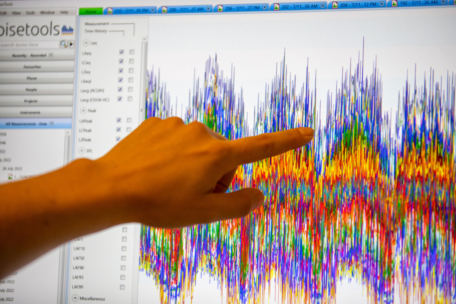 Lee points to the noise capture data