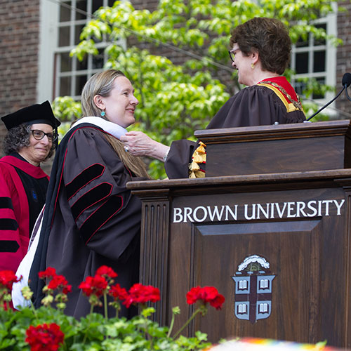 Ruhl receives honorary degree