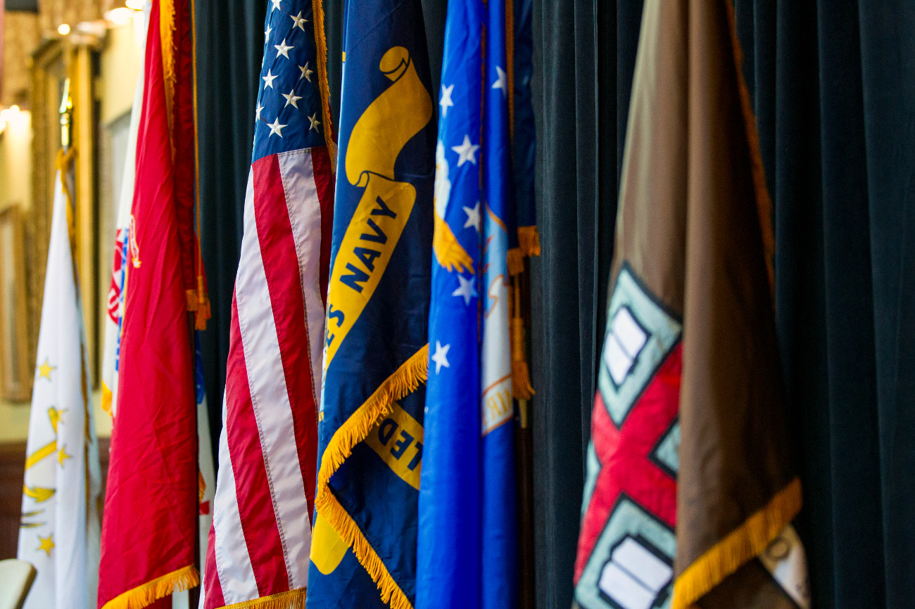 Color guard flags