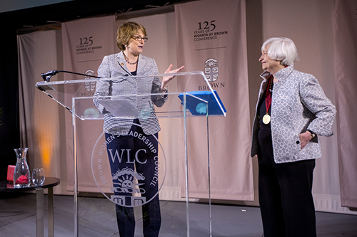 President Paxson and Janet Yellen