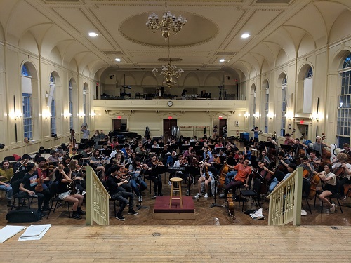 Brown University Orchestra playing