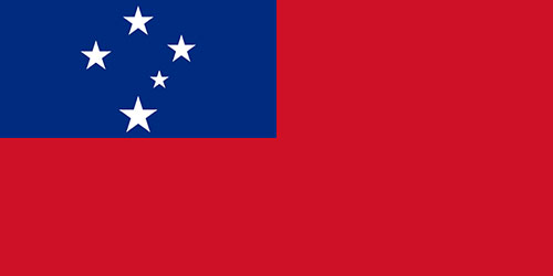 The flag of Samoa