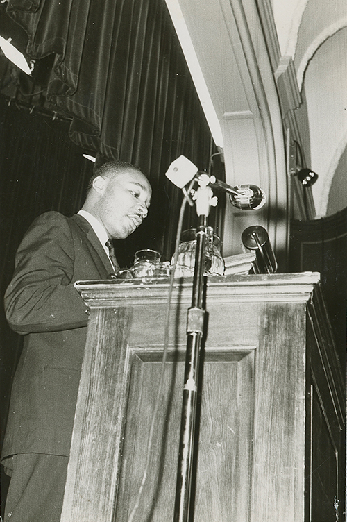 MLK speaking at Brown