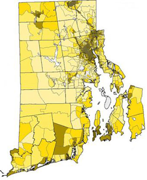 Map of Rhode Island