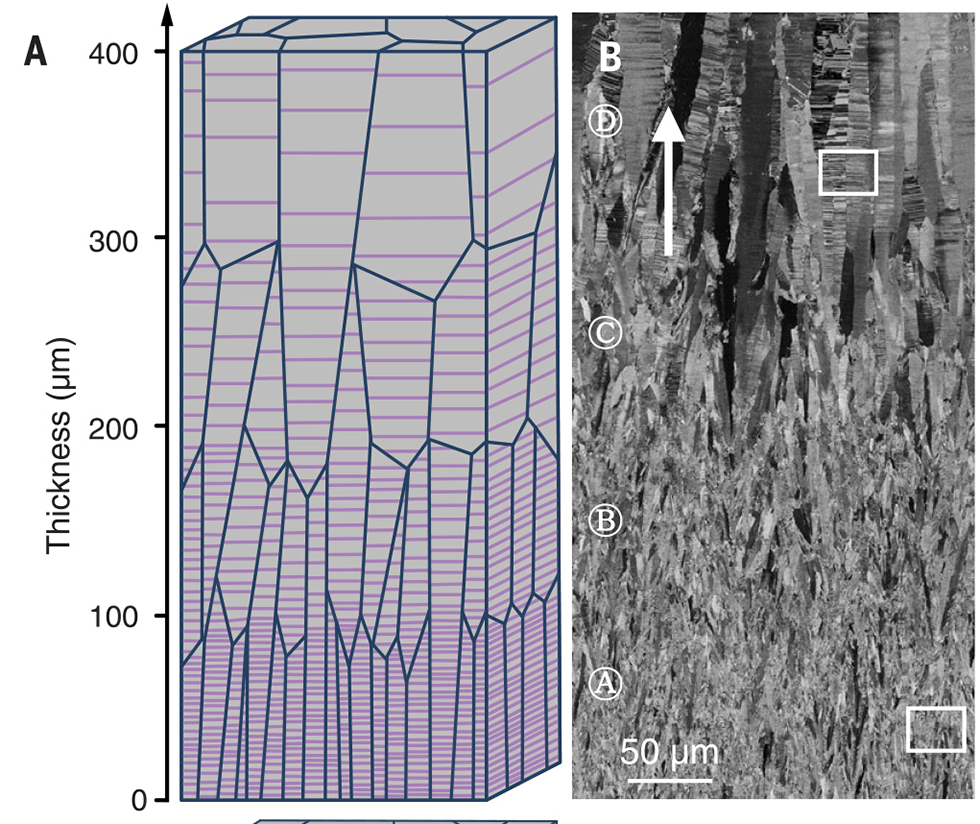 Graph illustrating nanotwins