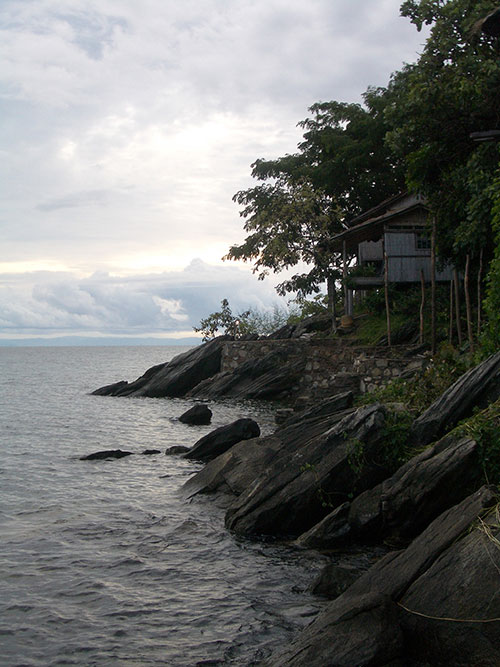 Rocky shoreline