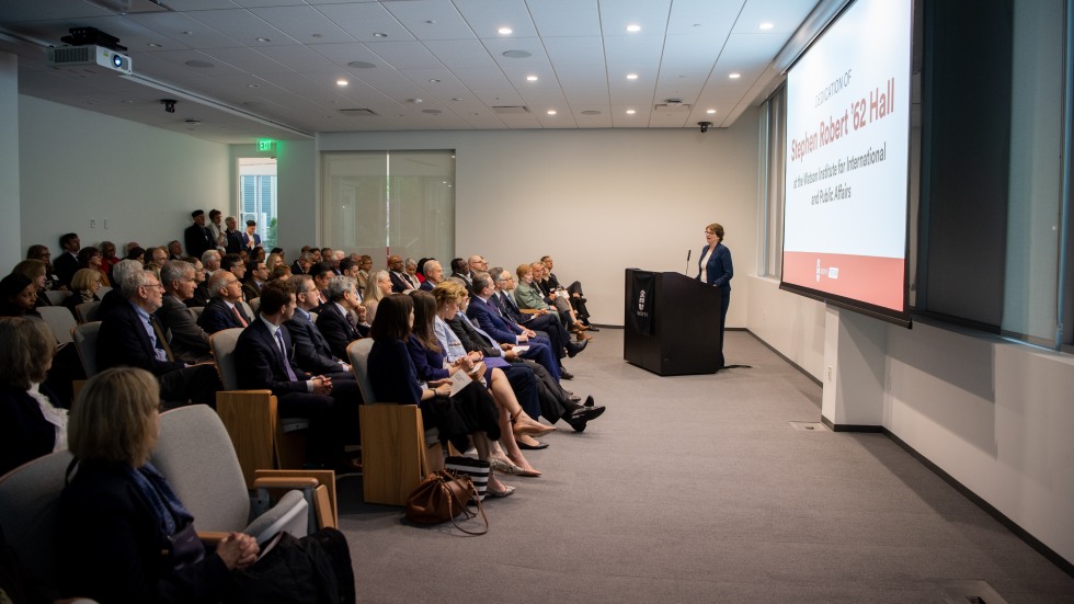 Christina Paxson at Stephen Robert Hall