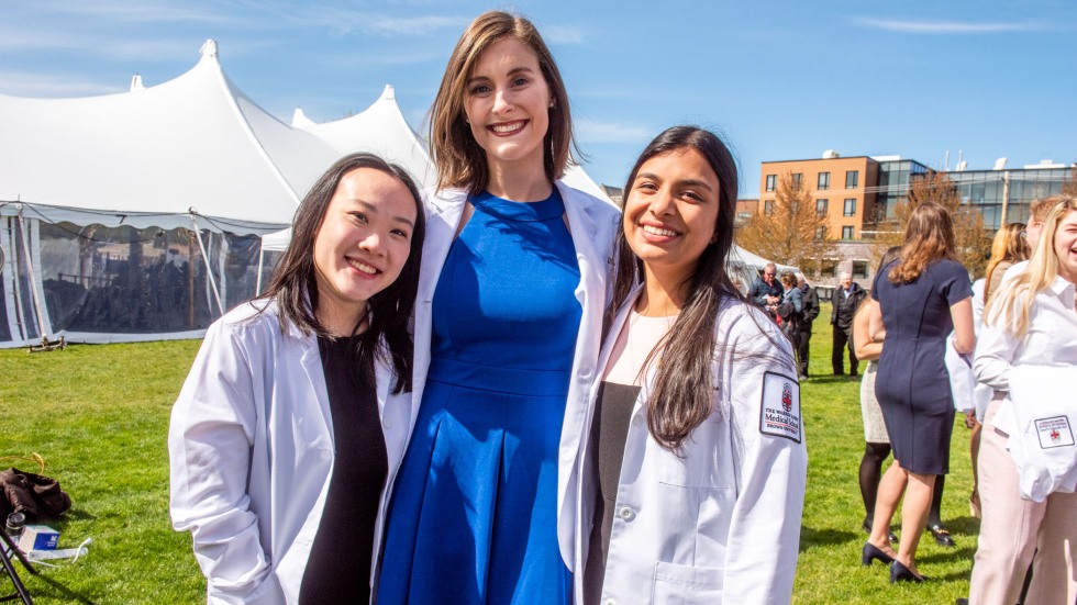 white coat trio