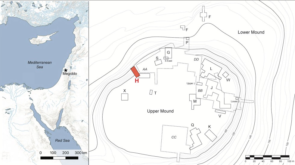 map of Megiddo 