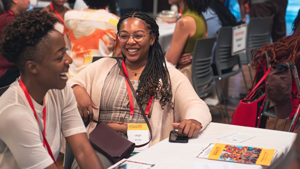 Attendees listen during a panel discussion