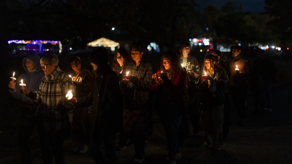 candle-lit procession 