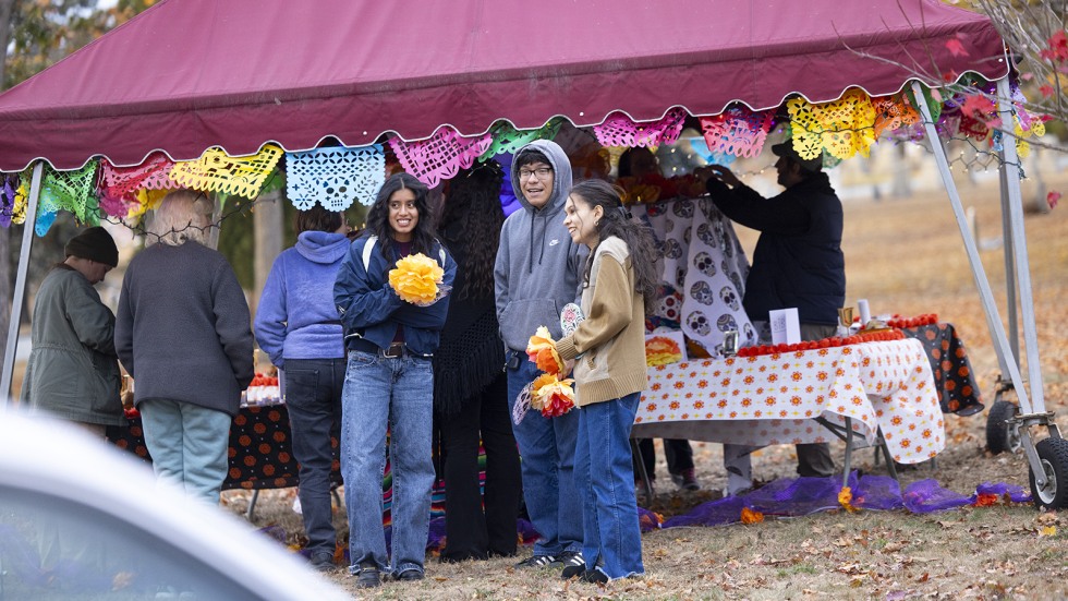 families with young children, teens, students attend the celebration