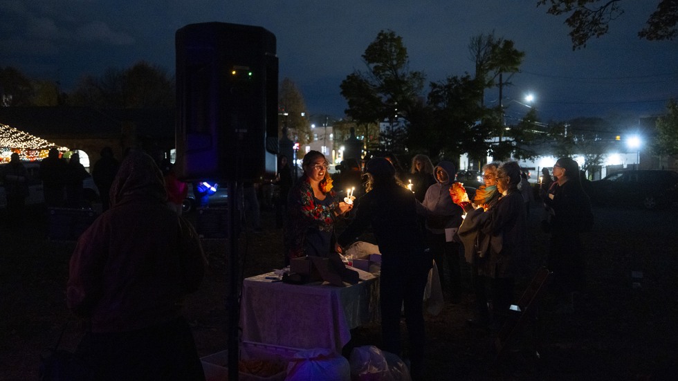 candle-lit procession 