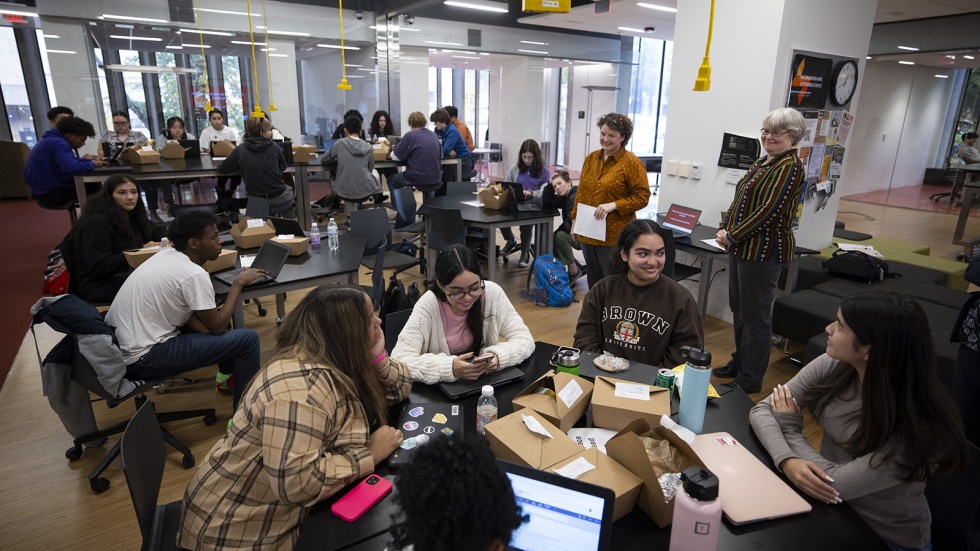 PPSD students work on research projects at Brown library